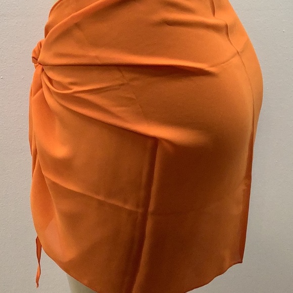 Zuliana Orange Beach Sarong/Cover Up. Made in USA. New With Tags. - Picture 3 of 5